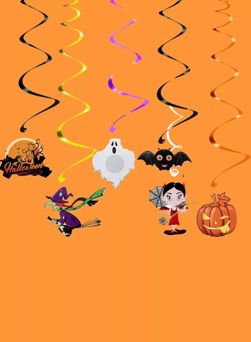 6pcs Halloween Spiral Decoration  - Image 2