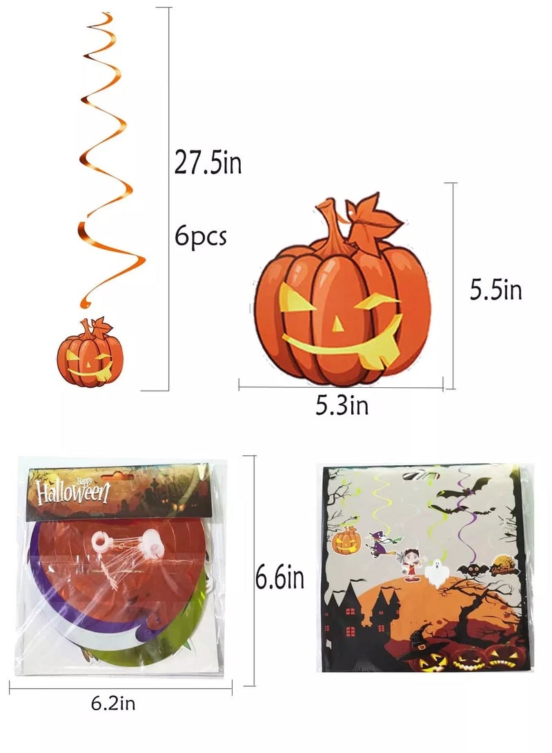 6pcs Halloween Spiral Decoration  - Image 3