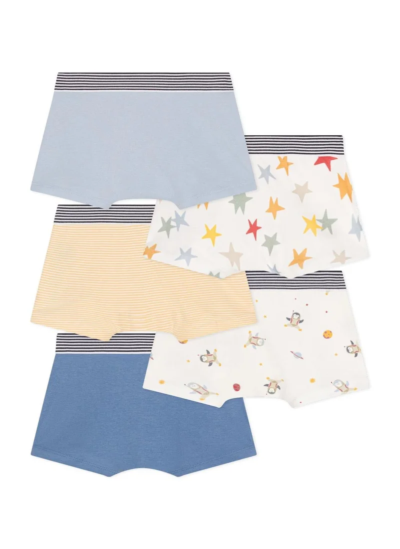 Petit Bateau Children's space-themed boxers - 5-pack