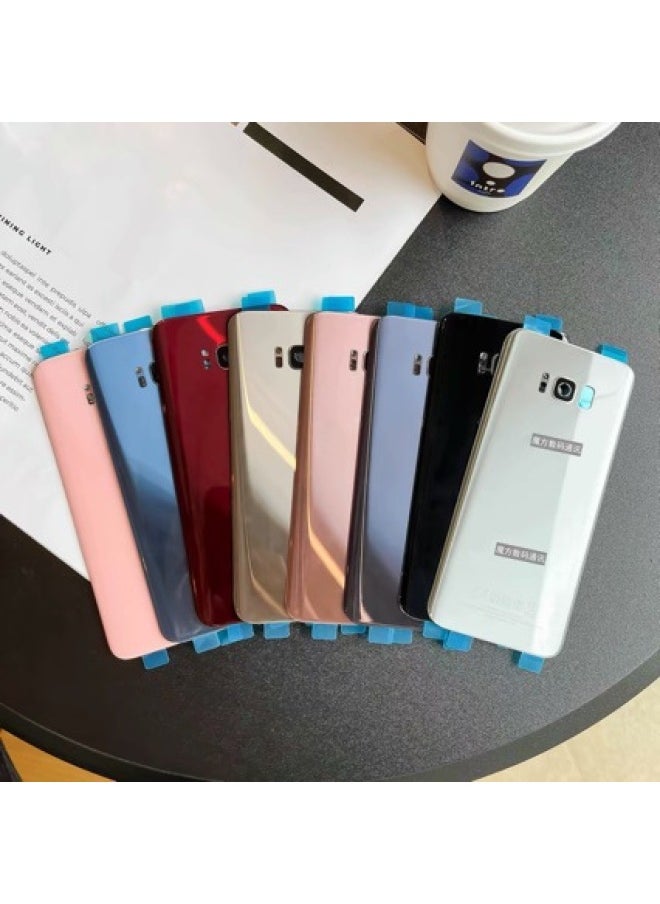 ماركة غير محددة - غطاء خلفي للبطارية لهاتف SamsungS9 S9Plus غطاء خلفي زجاجي G9650 شاشة خارجية خلفية خلفية إطار مرآة إطار سفلي اللون: أسود-النماذج القابلة للتطبيق: S9splus معيار واحد - Image 1