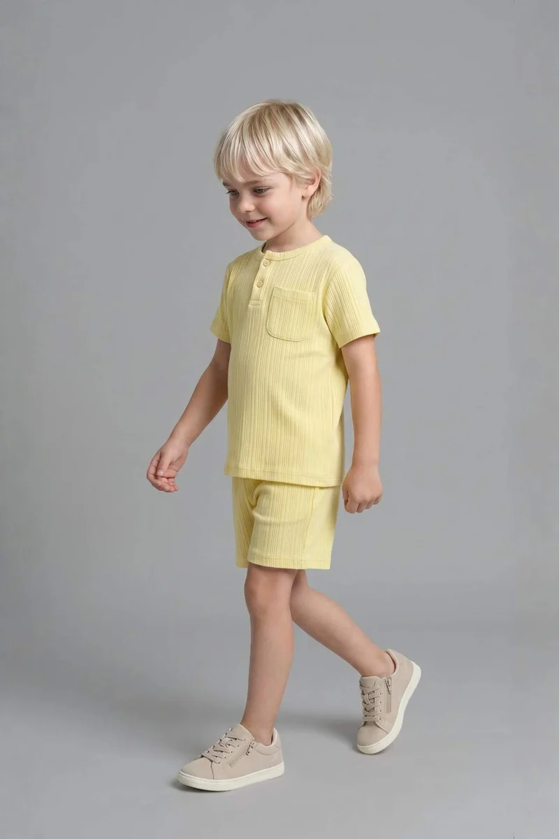 ديفاكتو Baby Boy Top Shorts 2 Piece Pyjama Set