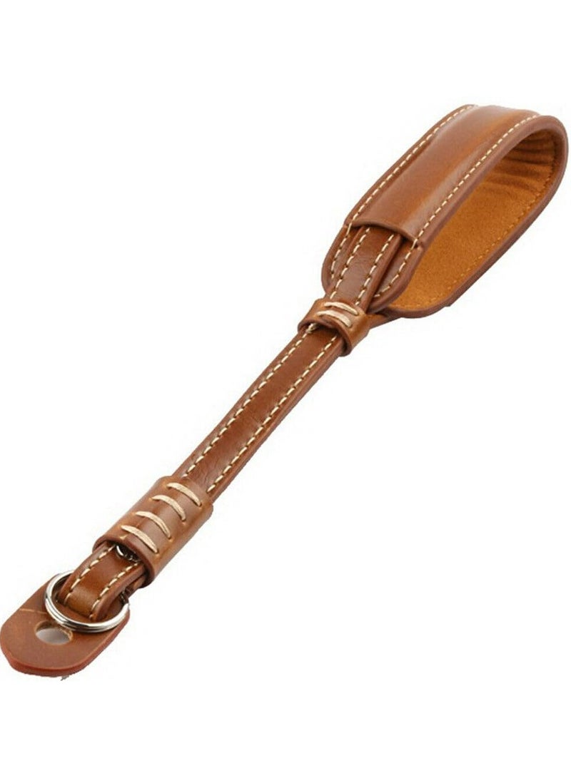 CMGTYYD Premium Leather Camera Hand Strap - Ergonomic Wrist Strap for DSLR/SLR/Mirrorless Cameras, Secure & Comfortable Grip for Photographers, Quick-Release Design (Fits Canon/Nikon/Sony/Fujifilm)  - Image 1