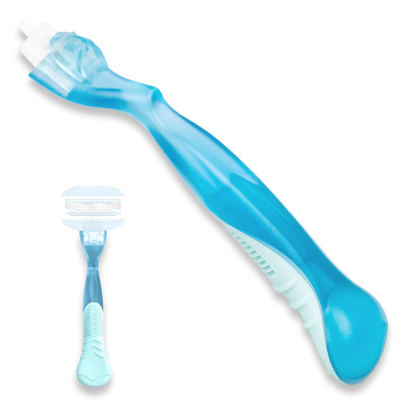 VANEST Replacement Handle Compatible with Gillette Venus, Comfort Glide Razor Handle Non-slip Ergonomic Handles for Women (Blue) - Image 1