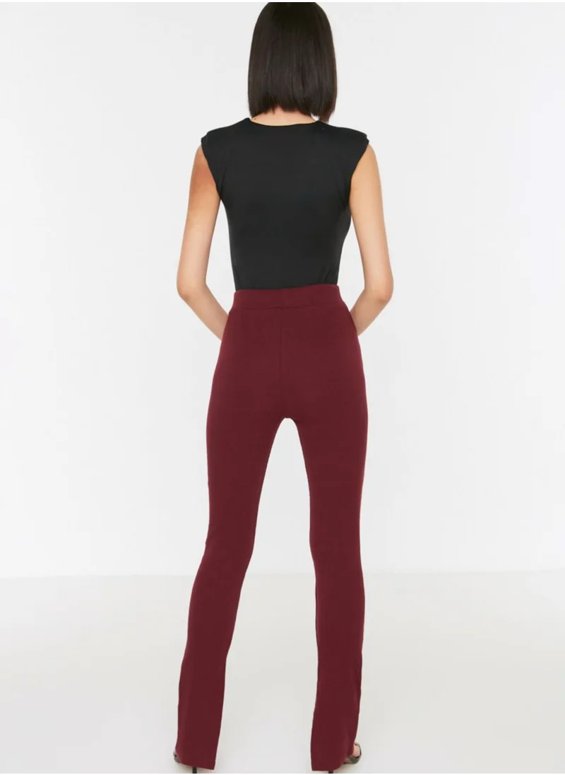 trendyol Slit Hem High Waist Leggings
