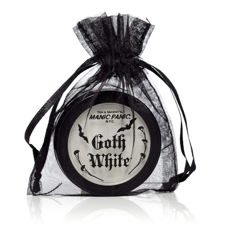MANIC PANIC Goth White Cream to Powder Foundation - White Foundation for Goth Makeup, Cosplay & Halloween - Full Coverage & Matte Finish - Vegan & Cruelty-Free Cream Makeup - Image 2