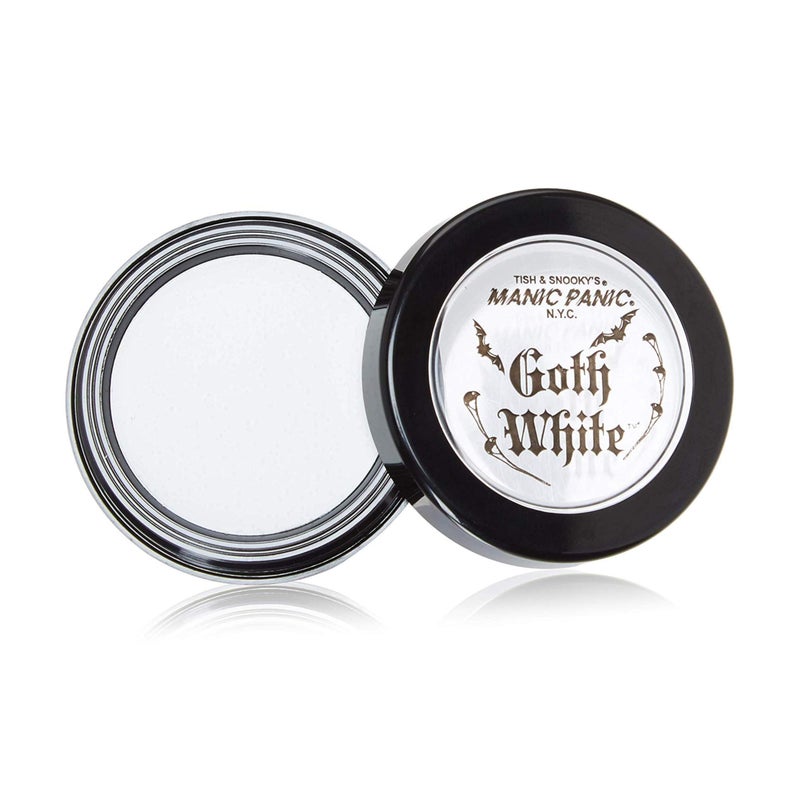 MANIC PANIC Goth White Cream to Powder Foundation - White Foundation for Goth Makeup, Cosplay & Halloween - Full Coverage & Matte Finish - Vegan & Cruelty-Free Cream Makeup - Image 1