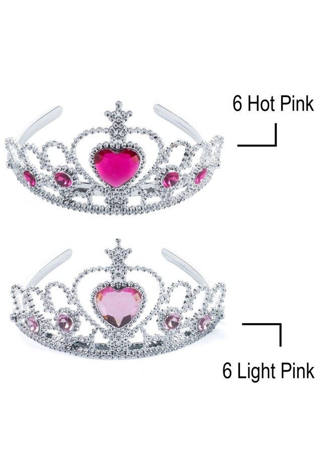 Funny Party Hats - Princess Party Supplies Party Favors 72 Pc Set Tiaras Princess Fans Treat Boxes & Princess Rings - Image 1