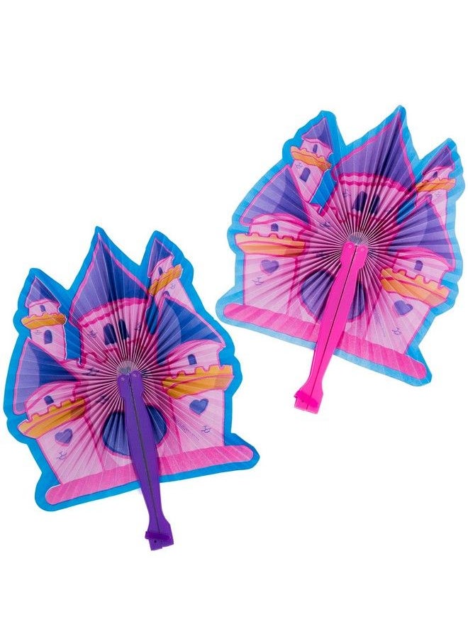 Funny Party Hats - Princess Party Supplies Party Favors 72 Pc Set Tiaras Princess Fans Treat Boxes & Princess Rings - Image 1