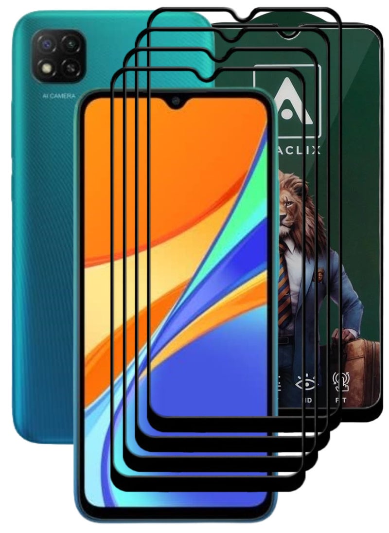 أكاليكس 4 قطع، حماية شاشة،  لهاتف شاومي ريدمي 9C  ، جودة ممتازة. - Image 1