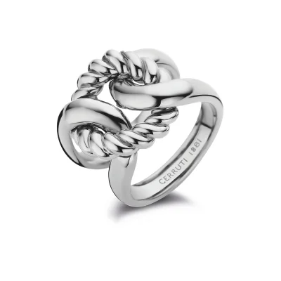 CERRUTI 1881 Chiara Stainless Steel Finger Ring For Women