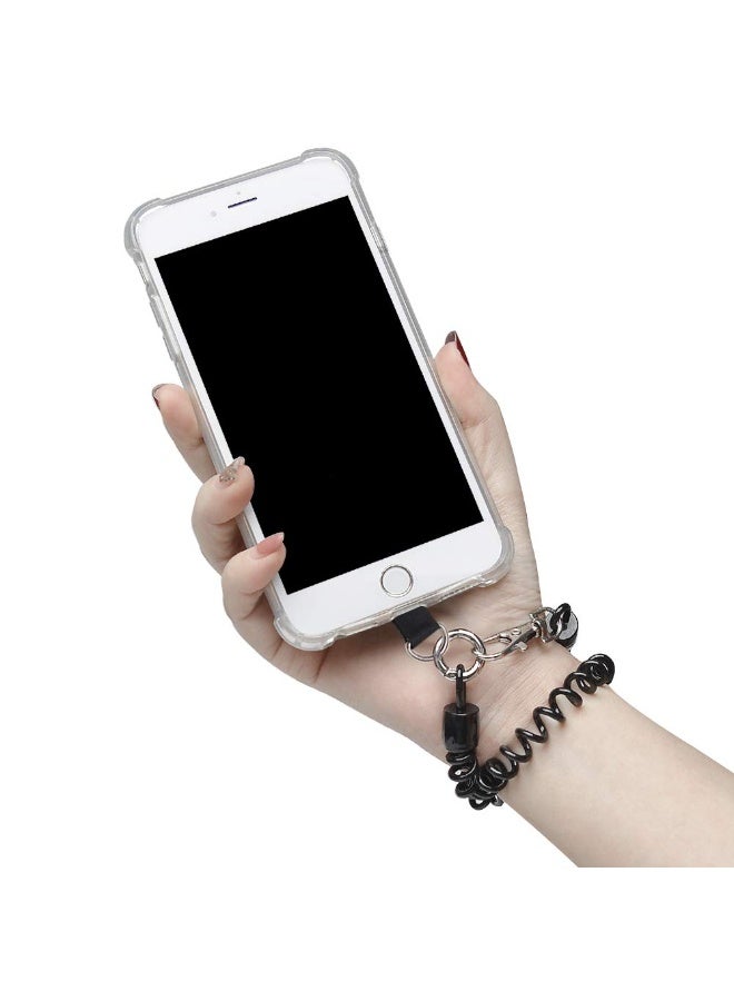 phomemo 2-Pack Universal Phone Lanyard , Adjustable Anti-Drop Wrist Strap for Hands-Free Skiing Hiking and Cycling (Black) - Image 3