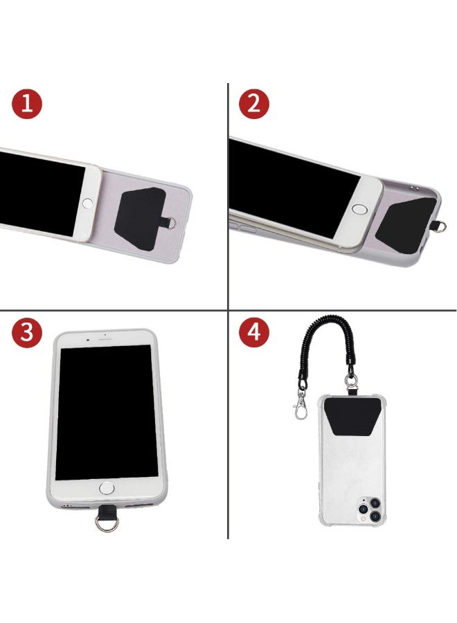 phomemo 2-Pack Universal Phone Lanyard , Adjustable Anti-Drop Wrist Strap for Hands-Free Skiing Hiking and Cycling (Black) - Image 4