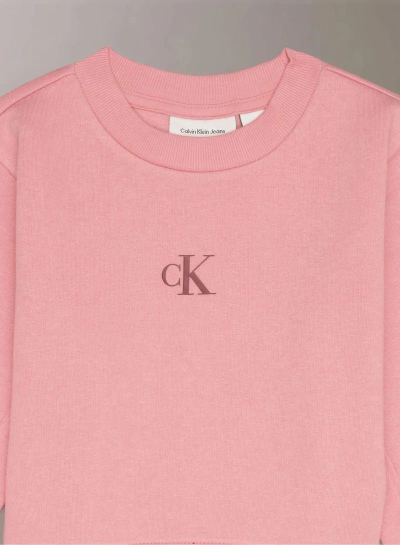 Calvin Klein Jeans  Kids Logo Crew Neck Sweatshirt for Women | Best Price UAE