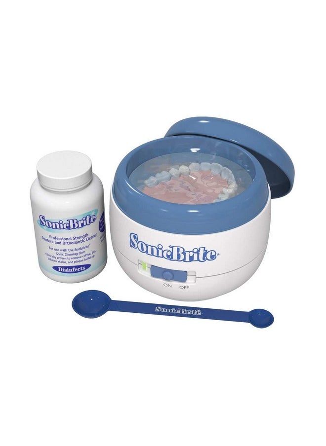 SonicBrite Denture / Retainer Cleaning Kit - Clean Any Removable Dental Device With A Powerful Sonic Bath - Cleaner For Night & Mouth Guards, Aligners & More - Powerful Cleaning System  - Image 4