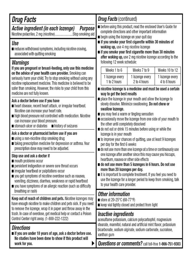 GoodSense Mini Nicotine Polacrilex Lozenge, 2 mg (Nicotine), Mint Flavor, 135 Count - Image 4