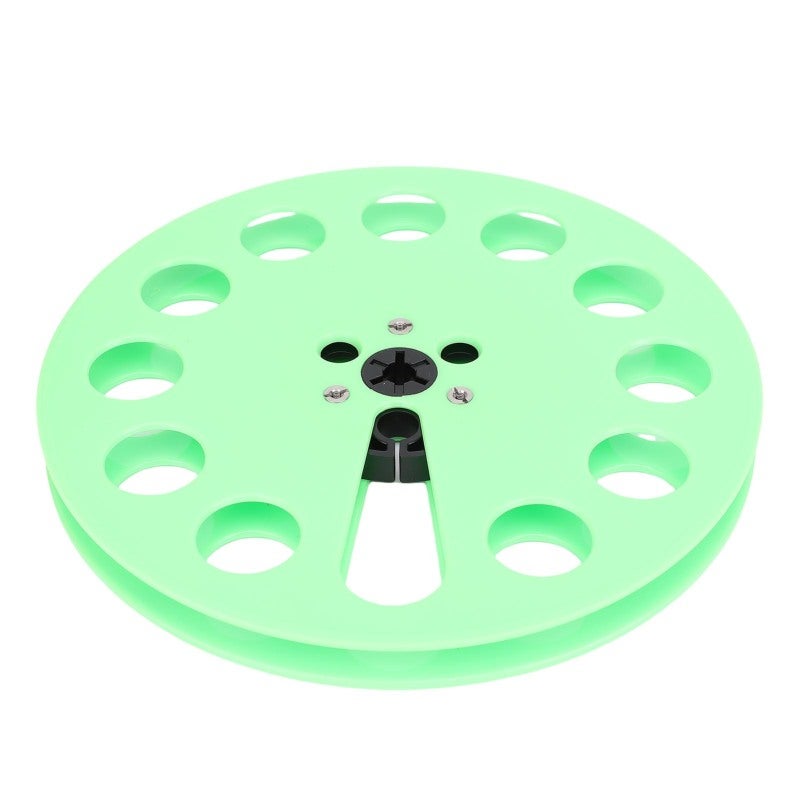 1/4 Inch 7 Inch Green Empty Tape Reel - 12 NAB Flange Holes For Strength Smooth Airflow Tape Reel Replacement for Analog Recording Enthusiasts Studio Engineers Reel To Reel Tape Decks - Image 2