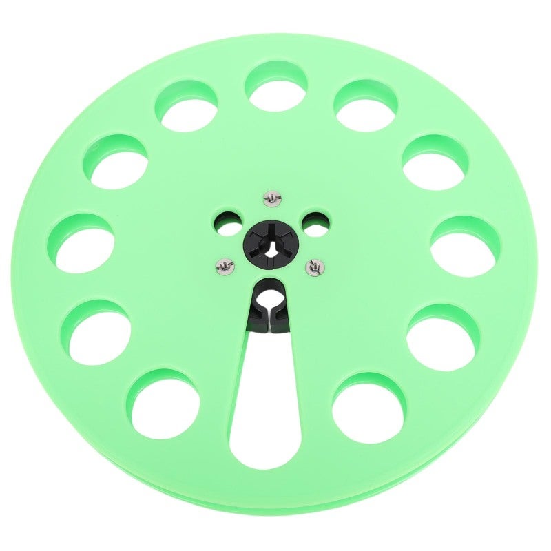 1/4 Inch 7 Inch Green Empty Tape Reel - 12 NAB Flange Holes For Strength Smooth Airflow Tape Reel Replacement for Analog Recording Enthusiasts Studio Engineers Reel To Reel Tape Decks - Image 1