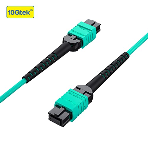 10Gtek Fiber Patch Cable - MPO to MPO OM3 Multimode 8-core Fiber Jumper Patch Cord for QSFP+Transceivers, 3m(10ft) - Image 4