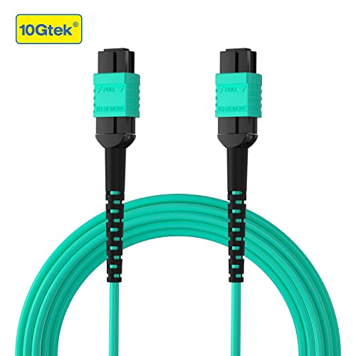 10Gtek Fiber Patch Cable - MPO to MPO OM3 Multimode 8-core Fiber Jumper Patch Cord for QSFP+Transceivers, 3m(10ft) - Image 3