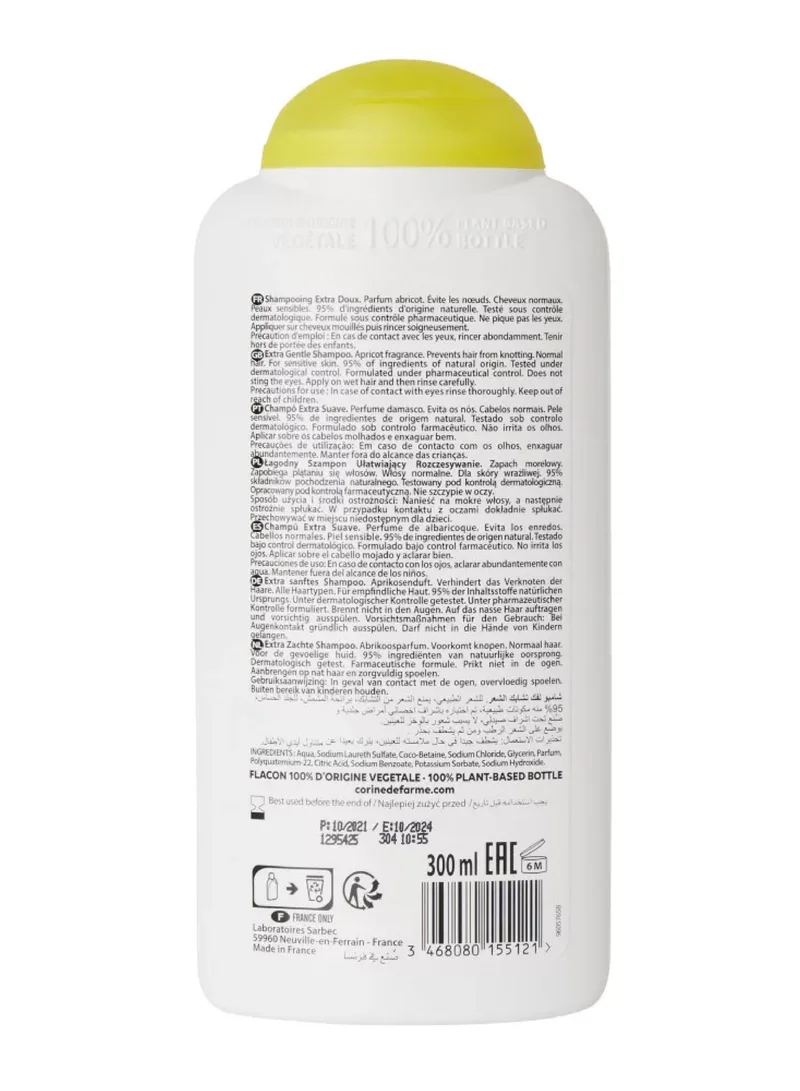 Corine de Farme CDF Shampoo Ultra Detangling Apricot fragrance-NEW