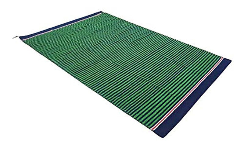 Hashtag® Multicolor Durrie/Carpet 45" X 72" (Green) - Image 1