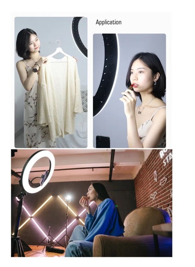 ACLIX Ring Light With Photography Tripod Stand And Remote Control for tiktok snapchat youtube online streaming 14-inch Big Selfie light RL-14 Black  - Image 3
