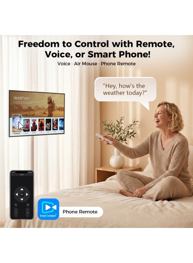 VLH H01J 27" Portable Smart TV with Android 15, 1080P Movable Touch Screen Monitor, EDLA-Certified, 6GB +128GB, 27,000mAh Battery, Rotatable Screen & Adjustable Height, Wireless Casting, Voice Remote Control - Image 5