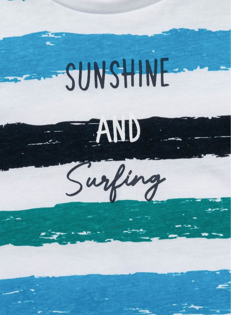 مينوتي تيشيرت أولادي بطبعة وأكمام قصيرة - Image 3