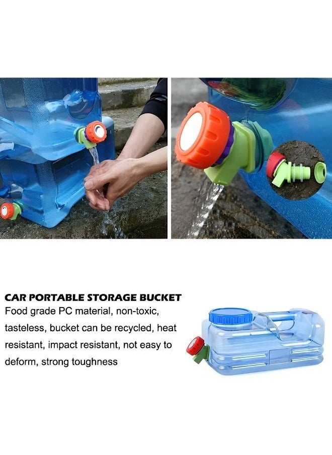 Generic - 5L Water Bucket Portable Camping Water Container With Tap Non-toxic And Large Capacity - Image 1