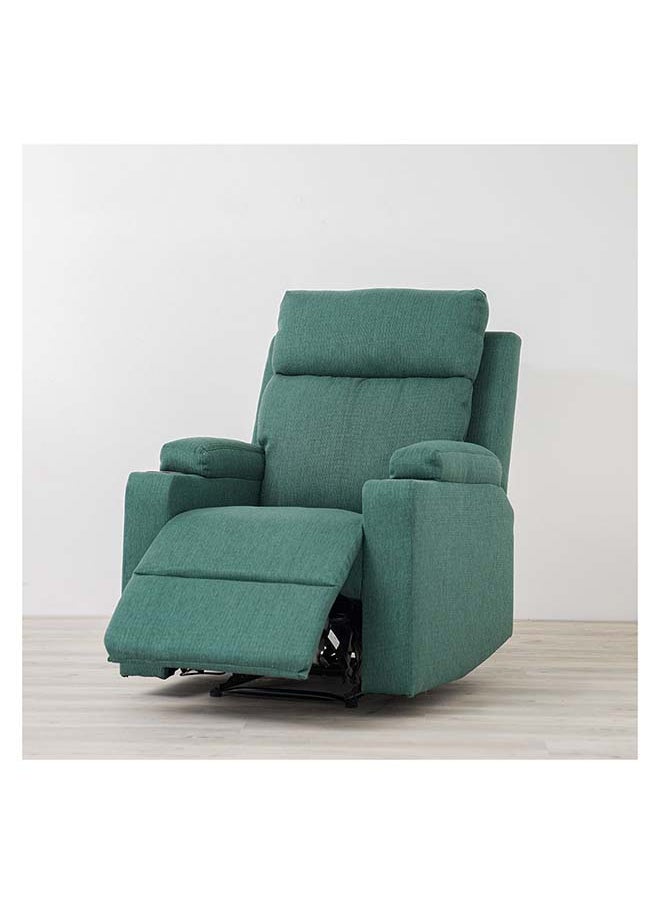 DANUBE HOME Danube Home Taylor 1 Seater Fabric Power Recliner With Massage Options & Cup Holder Modern Design One Seat Relaxing Chair Comfortable Living Room Furniture L 77 x W 84 x H 104 cm Green  - Image 5