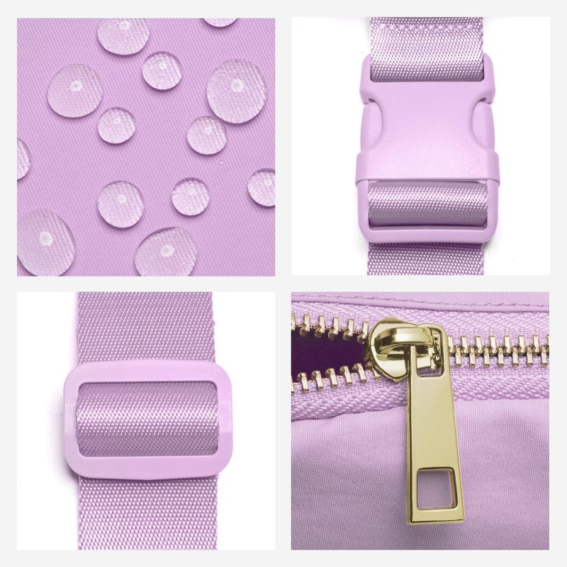 Gitus Gifts for 8 9 10 11 12 Year Old Girls Belt Bag Fanny Pack Crossbody Bags with Initial Letter Patch Cute Stuff Birthday Gifts for Teen Girls Women Personalized Trend Stuff (Lavender-L) - Image 4