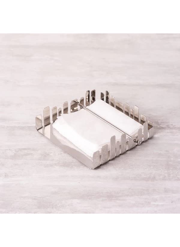 FINALITY finality Stainless Steel Modern Napkin Holder Size13134cm Color Silver 2  - Image 5