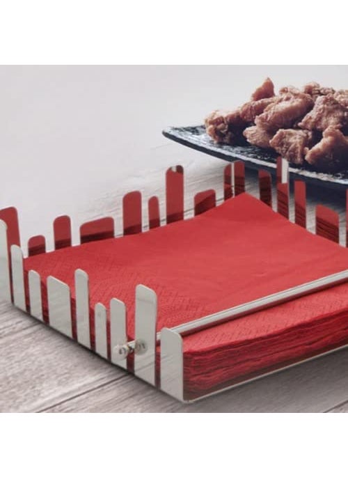 FINALITY finality Stainless Steel Modern Napkin Holder Size13134cm Color Silver 2  - Image 4
