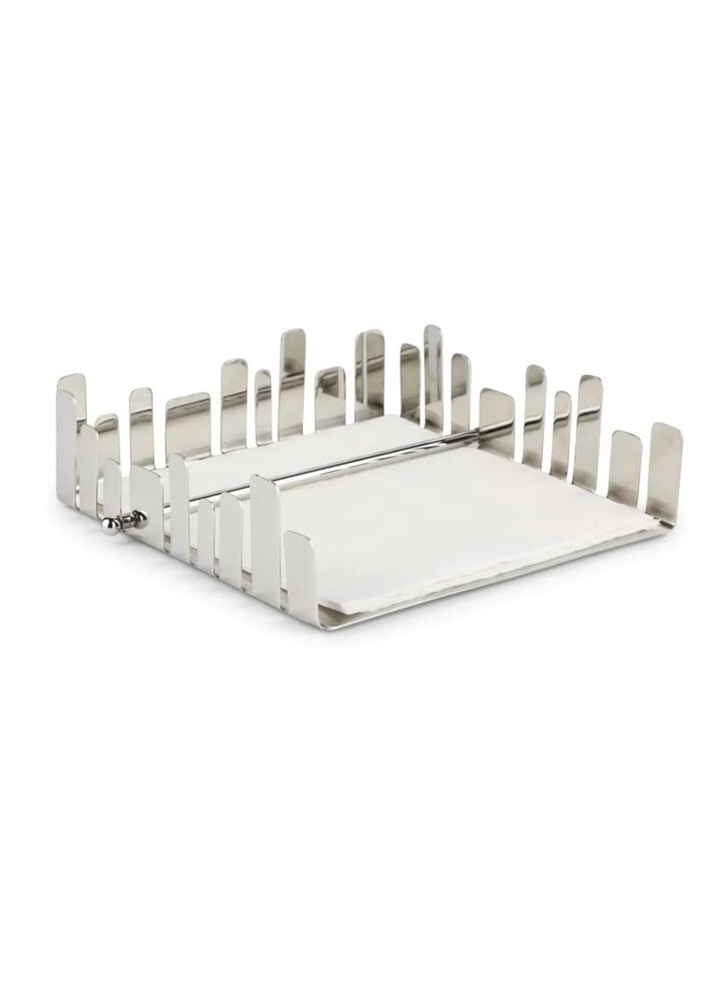 FINALITY finality Stainless Steel Modern Napkin Holder Size13134cm Color Silver 2  - Image 1