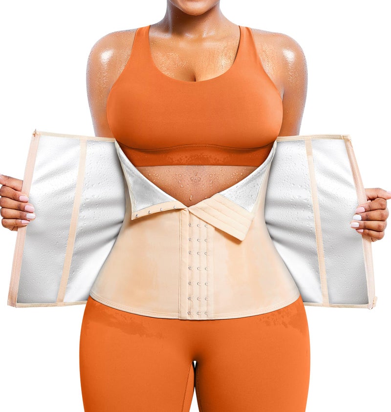 TrainingGirl Waist Trainer for Women Lower Belly Waist Trimmer Corset Tummy Wrap Workout Sweat Belt Band Sports Sauna Suit - Image 2