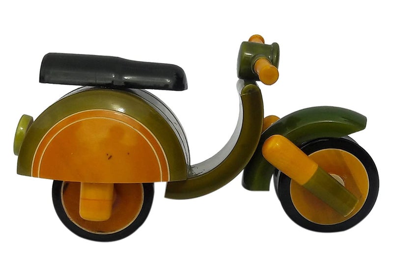 Neotea Wooden Scooter Toy for Kids | Multicolor Baby Scooter with Smooth Edges | Safe & Non-Toxic Colors | Handcrafted Wooden Toy | Fun & Educational Ride-On Toy | Pack of 1 - Image 1