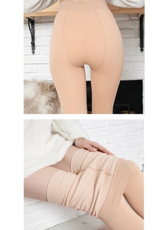TECHNO 8Q Hotlife Fit Skin-Appearance Elastic Thermal Wool and Raised Pantyhose Corset  - Image 1