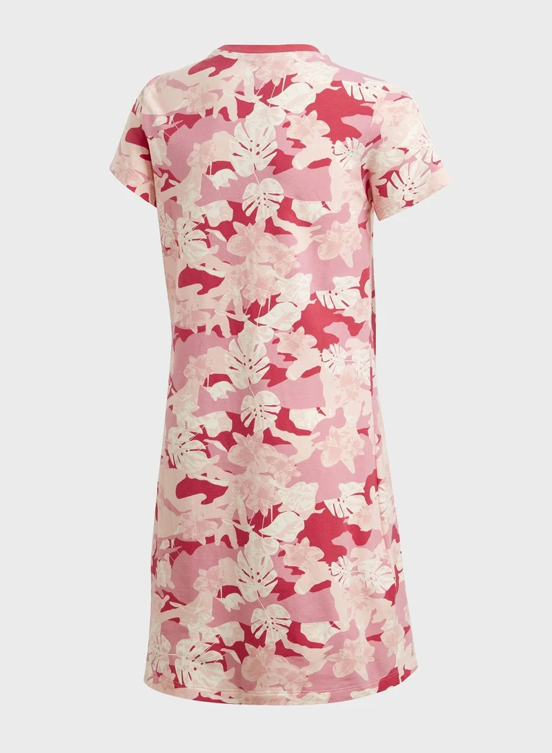 adidas Originals Youth Trefoil AOP Skater Dress
