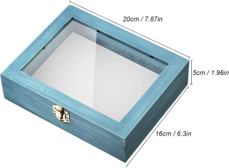 WILLBOND Insect Display Case Box Collection Box with Clear Top, EVA Foam Pinning Board and 100 Pieces Pins Insect Shadow Box Kit Entomology Supplies for Collecting Butterfly Specimen (Blue) - Image 3