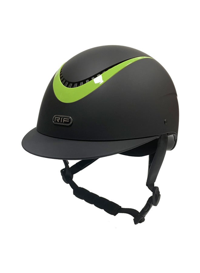 5 vanilla Green Rif Equestrian Helmet Children's Equestrian Equipment Female Horse Helmet Sports Cycling Helmet Sports Breathable Casual