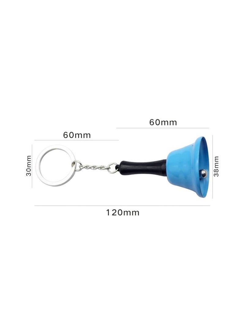 THD Mini Metal handbell, with Keychain Reception Restaurant Call Bell, Hanging Christmas Rattle, Suitable for Christmas and New Year Decorations, Kids Bells, pet Bells, Wedding Decoration Bells (red)  - Image 2