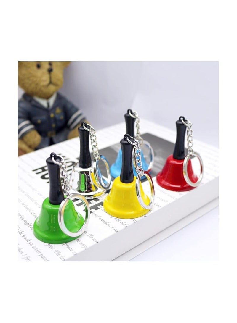 THD Mini Metal handbell, with Keychain Reception Restaurant Call Bell, Hanging Christmas Rattle, Suitable for Christmas and New Year Decorations, Kids Bells, pet Bells, Wedding Decoration Bells (red)  - Image 3