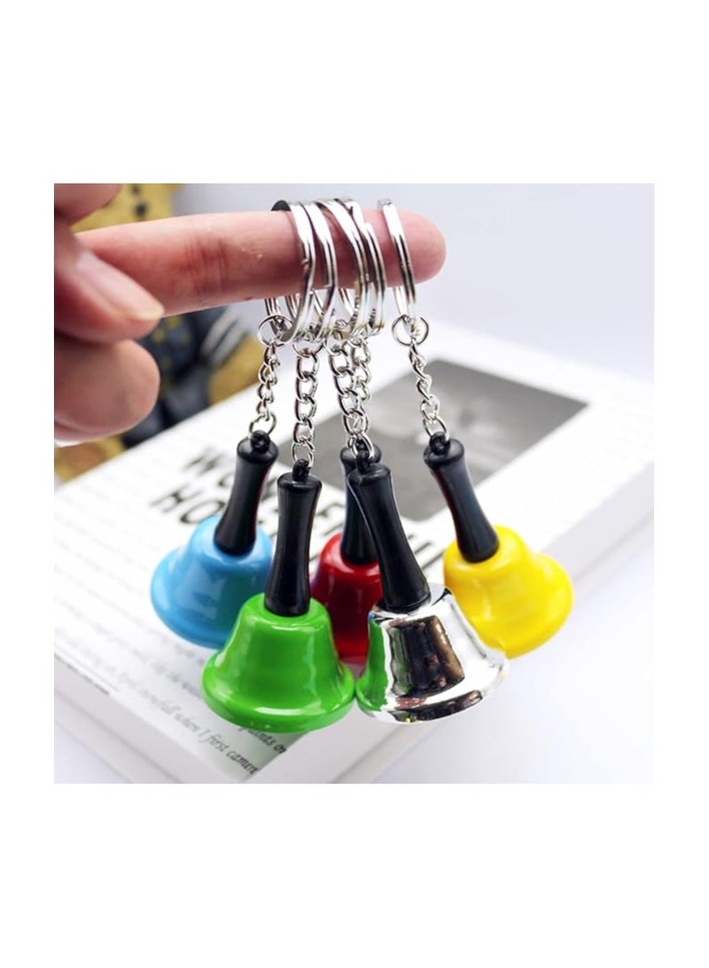 THD Mini Metal handbell, with Keychain Reception Restaurant Call Bell, Hanging Christmas Rattle, Suitable for Christmas and New Year Decorations, Kids Bells, pet Bells, Wedding Decoration Bells (red)  - Image 4