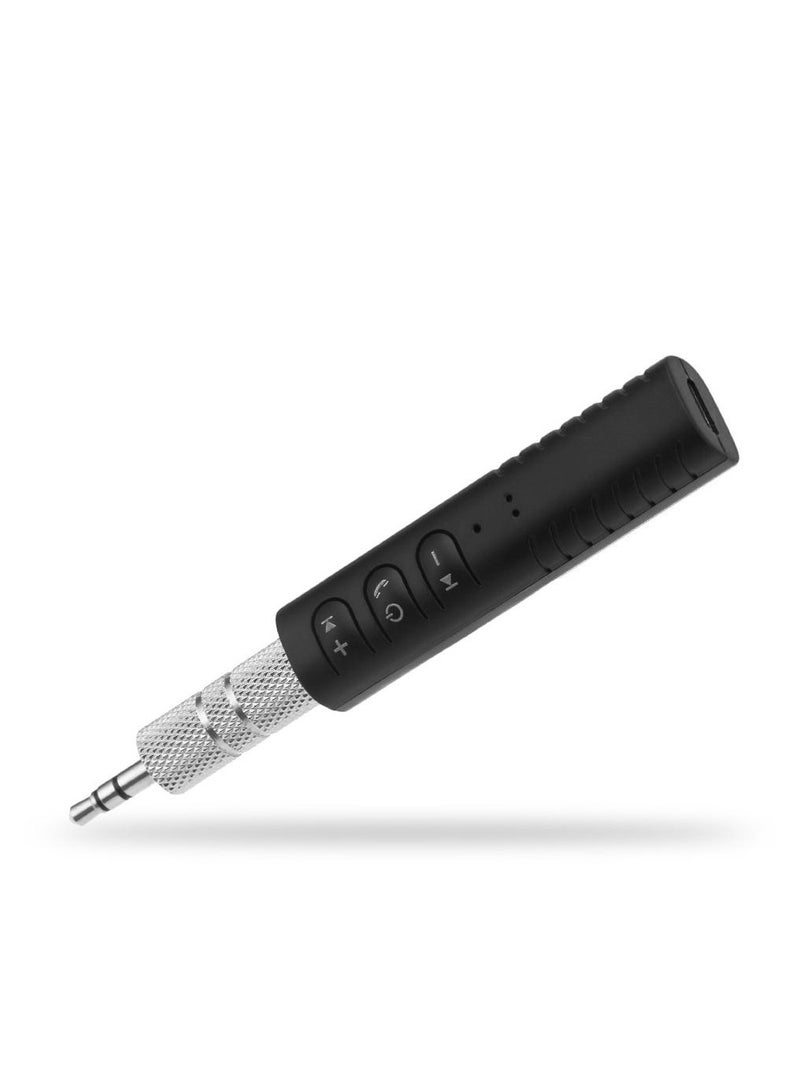 3.5mm Jack Bluetooth Car Kit Hands Free Music Audio Receiver Adapter Universal Auto AUX Kit  - Image 2