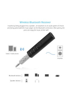 Generic 3.5mm Jack Bluetooth Car Kit Hands Free Music Audio Receiver Adapter Universal Auto AUX Kit  - Image 5