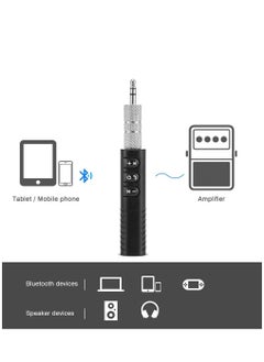 Generic 3.5mm Jack Bluetooth Car Kit Hands Free Music Audio Receiver Adapter Universal Auto AUX Kit  - Image 4