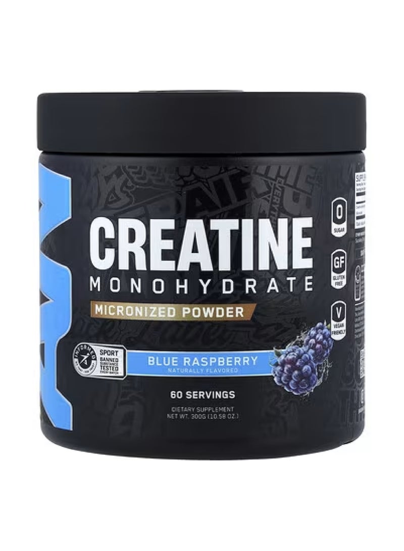 Applied Nutrition ABE, Creatine Monohydrate, Micronized Powder, Blue Raspberry, 10.58 oz (300 g)