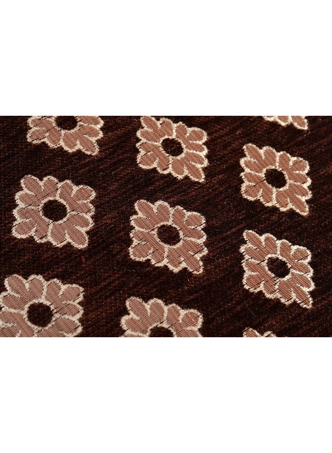 DECOMIZER Jacquard Geomteric Cushion Covers 16 Inch X 16 Inch Set Of 5 Ethnic Motifs 240 TC Cushion Covers,Design- Diamond,Color- Coffee - Image 4
