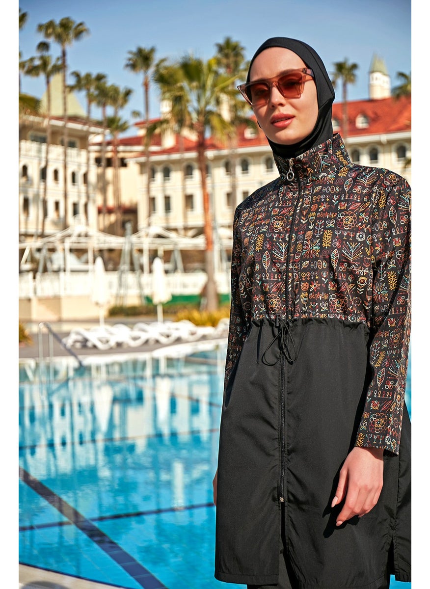 Remsa Mayo Remsa Swimsuit Parachute Full Covered Hijab Swimsuit R4802 Flower  - Image 5