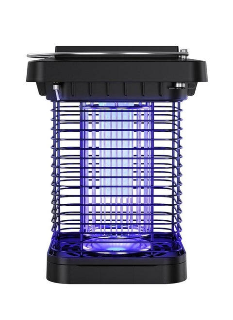 Solar Bug Zapper Outdoor Waterproof, Cordless Rechargeable Mosquito Zapper with 4200V High Powered UV Light, 3 in 1 Fly Zapper Up to 100 Sq.m., Attract Gnats/Mosquitoes/Flies/Moths